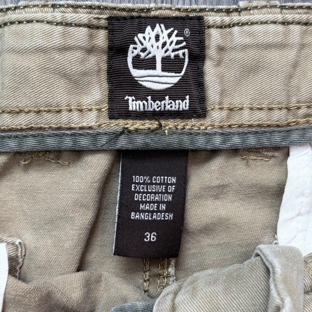Timberland Men's Tan Cargo Shorts Size 36x9 Cotton Utility Outdoor Casual Heavy - Picture 5 of 7